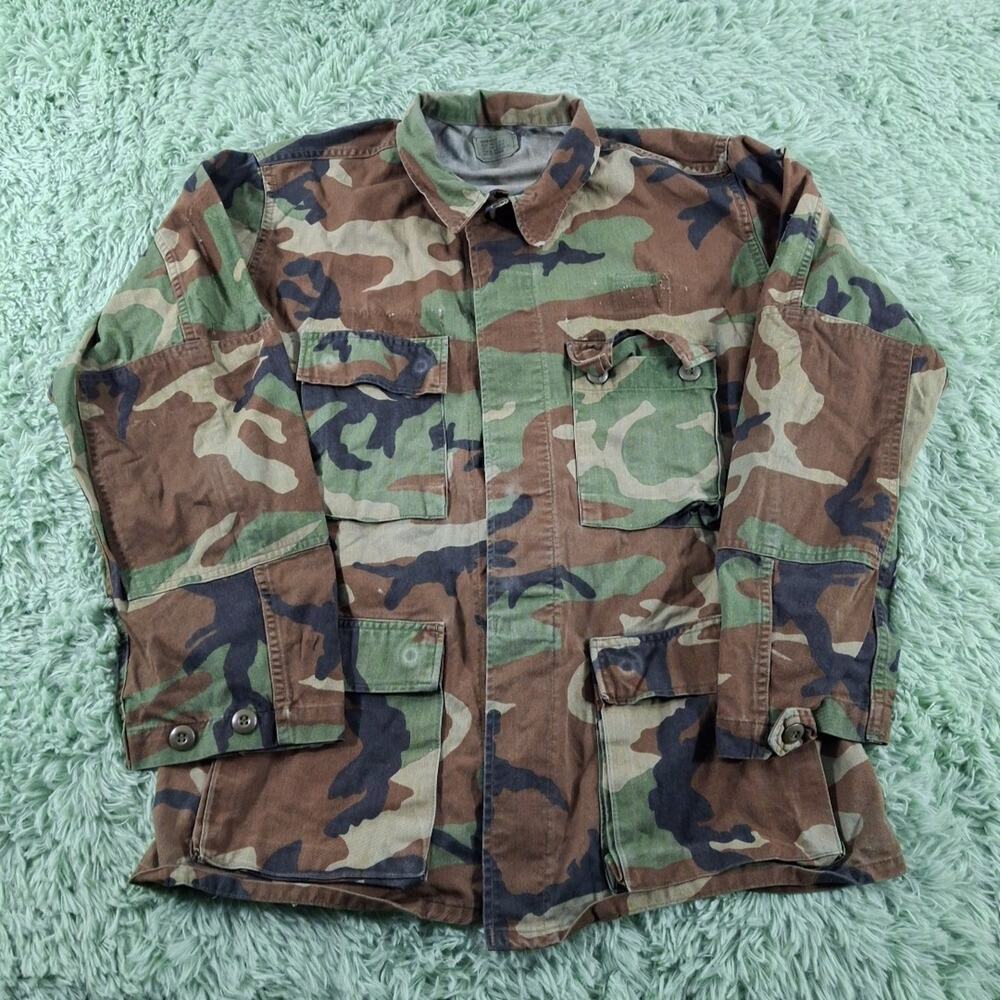 Medium Coat Woodland Camouflage Combat Usa Military